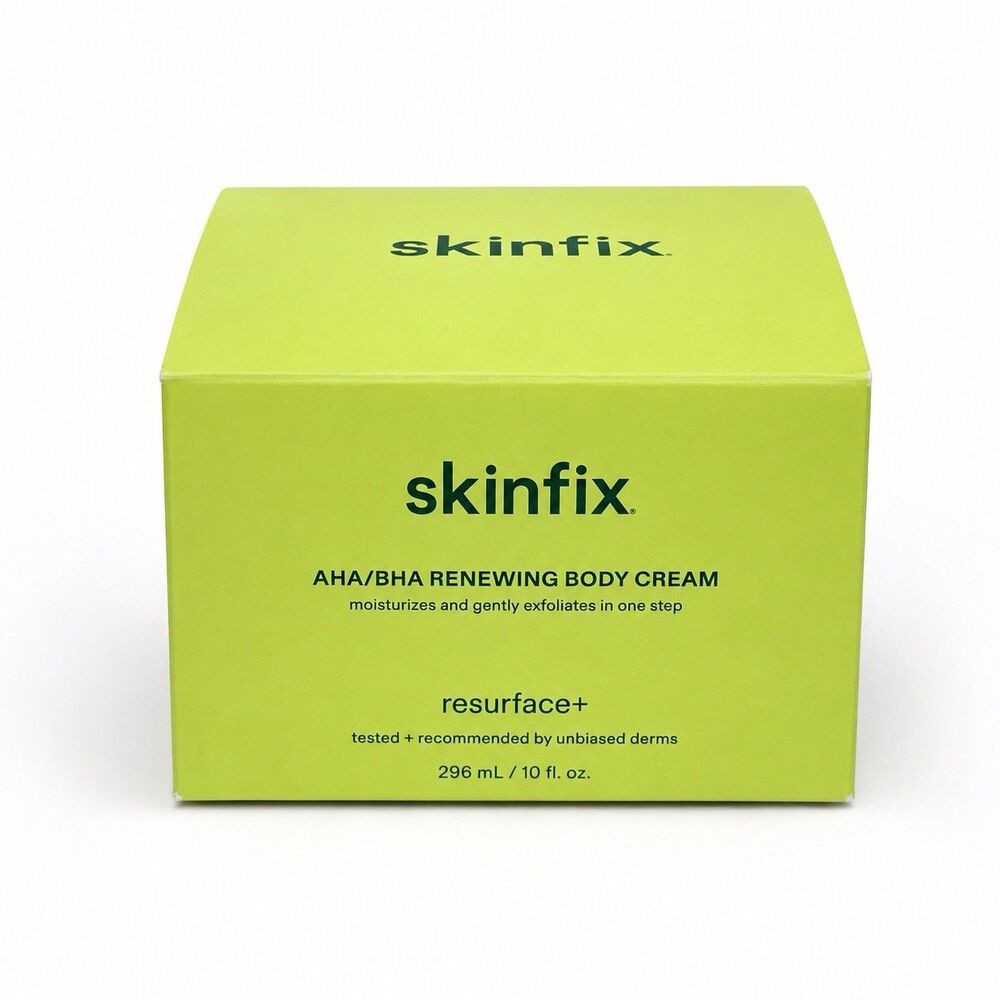 Skinfix Resurface+ AHA/BHA Renewing Body Cream 10 oz NEW Sealed